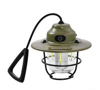 Nexbrill USB Rechargeable Retro Horse LED Lantern: Vintage Iron for Camping Light with Adjustable Brightness for Outdoor Tent Picnic Party, 9.3x10.4cm, Hanging Decor(Green)