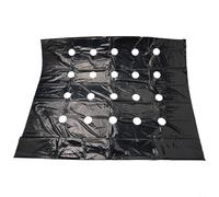 Nexbrill Vegetable Garden Mulching Film Perforated PE Plastic Sheet for Greenhouse Fruit Tree Plants Keep Warm and Wet Weeding Control 95cm x 10M with 5 Holes