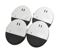 Nexbrill Vibration Alarm Sensor 130dB Smash Glass Siren for Home Office Security Ultra Slim Design Easy Install No Drilling Required Window Door Protection 64x51x10.5mm(4pcs)