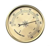 Nexbrill Wall Thermometer Metal Round Design Accurate Temperature Reading for Indoor Outdoor Home Garden Patio Decoration Easy to Read Display 70mm Diameter