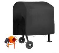 Nexbrill Waterproof Sunproof Dustproof Oxford Cloth Cement Mixer Cover with Adjustable Buckle Straps for 5.0 Cu Ft Mixers 130x80x110cm All-Weather Outdoor ion Black