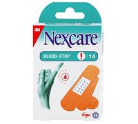 Nexcare Blood-Stop Spots, Assorted Sizes, 14 Plasters per Pack, Efficient Blood Stop Plasters for Small Cuts and Wounds, Plasters for First Aid Kits