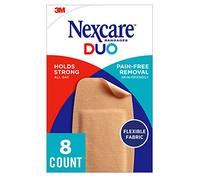 Nexcare Duo Flexible Fabric Bandages, Knee and Elbow / 8-Count (Tan) / 8 Count