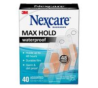 Nexcare Max Hold Waterproof Bandages: Assorted 40 Count (Clear) / 40 Count