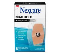 Nexcare Max Hold Waterproof Bandages, Clear, 6 ct Knee & Elbow