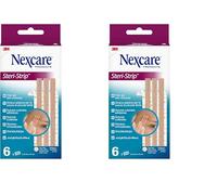 Nexcare Steri-Strip Skin Closures, Tan, 6 mm x 75 mm, 6/Pack (Pack of 2)