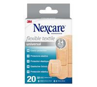 Nexcare Universal Flexible Textile Plasters, Assorted, 20/Pack
