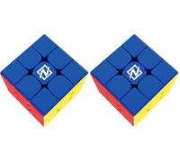 Nexcube 3x3 - Super Smooth 3x3 Speed Cube | Puzzle Cubes | Brain Teaser Puzzles for Adults and Kids | Ages 8+ (Pack of 2)
