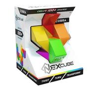 NEXCUBE Cobra Brainteaser Game with Shape Creation for Children Aged 6 and Above 24 Coloured Prisms Creates over 100 Different Shapes Animals or Objects - Puzzle Game