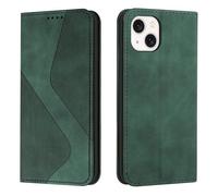 NEXCURIO Wallet Case Compatible with Apple iPhone 15 Phone Case Wallet with Credit Card Holder Stand Leather Folio Book Flip Case Folding Cover Women Men - Green