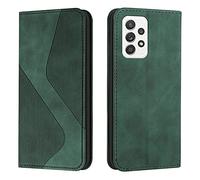 NEXCURIO Wallet Case Compatible with Samsung Galaxy A52s / A52 5G Phone Case Wallet with Credit Card Holder Stand Men Women Leather Flip Case Folding Cover Shockproof - Green
