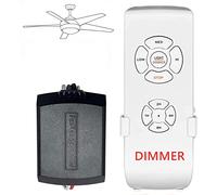 Nexete Universal Ceiling Fan Remote Control Kit, Light Dimming, Fan Speed, Wireless Remote Control and Small Size Receiver Kits for Hampton Bay Harbor Breeze Hunter (Pack of 1)