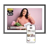 NexFoto 10.1 inch 64GB Digital Photo Frame, Dual WiFi with Bluetooth Touch Screen, Motion Sensor, Easy to Share Video Photos via the