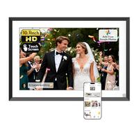 NexFoto 10.1 inch 64GB Digital Photo Frame, Dual WiFi with Bluetooth Touch Screen, Motion Sensor, Easy to Share Video Photos via the