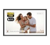 NexFoto 15.6 Inch Touchscreen Digital Picture Frame 64GB, FHD IPS WiFi Digital Photo Frame, Add Photos from Google Photos, Share Photos/Videos via App/USB, Gifts for Birthday/Mom/Women, Black