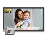 NexFoto 32 Inch Extra Large Digital Picture Frame 64GB Bluetooth Speakers, WiFi Digital Photo Frame FHD Light Sensor, Remote Control, Swivel Mount, Art Decor Frame for Gallery, Share Photos via App