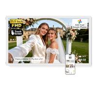 NexFoto Touchscreen Digital Picture Frame Large 21.5 Inch, FHD WiFi Digital Photo Frame 64GB, Add Photos from Google Photos, Upload via App/USB/Micro SD, Gifts for Wedding, Housewarming, White
