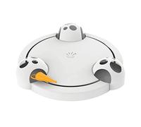Nexfvor Cat Turntable Cat Toys Interactive Rotating for, Pounce Hide Seek Mouse Teaser Scratch Board Electric Amusement Plate
