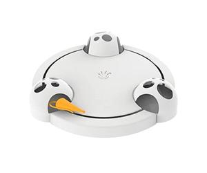 Nexfvor Cat Turntable Cat Toys Interactive Rotating for, Pounce Hide Seek Mouse Teaser Scratch Board Electric Amusement Plate