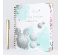 Nexhyp 88 Pages Wedding Planner Book & Organizer - Premium Pearl Leather Cover - Bridal Journal & Planning Diary Wedding Tips Countdowns, Engagement Gift for UK Couples, Brides and Grooms