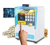 Nexhyp Electronic Piggy Bank, Mini ATM Password Money Bank Cash Coins with Biometric Security - Money Box for Learning Finance and Savings, Gifts for Boys Girls