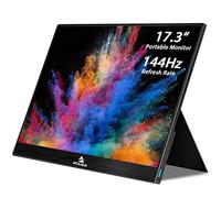 NexiGo 144Hz 17.3 Inch Portable Gaming Monitor, FHD IPS Computer Display, Dual Speakers Eye Care Screen with HDMI/Type C for Laptop PC/MAC/Surface/PS4/Xbox/Switch, Included Black Smart Cover