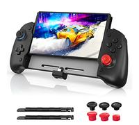NexiGo Gripcon, Enhanced Switch/Switch OLED Controller for Handheld Mode, Ergonomic Controller for Nintendo Switch OLED with 6-Axis Gyro, Mapping Function, Black