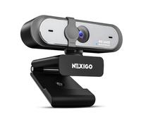 NexiGo N660P Pro 4K Webcam with Distortion-Free Lens, 1080p 60 fps Autofocus USB Streaming Camera, 3DNR, Noise-Canceling Mics & Privacy Cover, Web Cam for Gaming/Live Streaming/PC/Mac/Switch 2, Black