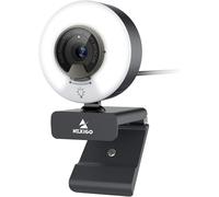NexiGo N960E 1080P 60FPS Webcam with Light, Software Included, Fast AutoFocus, Built-in Privacy Cover, USB Web Camera, Dual Stereo Microphone, for Zoom Meeting Skype Teams Twitch