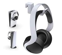 NexiGo PS5 Headphone Holder, [Minimalist Design] Mini Headphone Hanger with Supporting Bar, for Sony Playstation 5 Gaming Headset, White