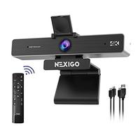 NexiGo Zoom Certified, N950P (Gen 2) 4K Zoomable Webcam, RF Remote, Sony_Starvis Sensor, 5X Digital Zoom, Pro Web Camera with Dual Stereo Mics, for Zoom Skype Teams Twitch