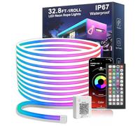 Nexillumi 10M RGB Neon LED Rope Lights, Flexible Strip Light with App & Remote Control, Music Sync Colour Changing Waterproof LED Light for Bedroom, Gaming & Home Decor