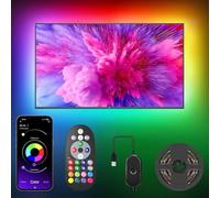 Nexillumi TV Backlights 13.12ft, USB LED Strip Light Kit for 60"-75" TV, RGB LED Strip Lights, APP Control Sync to Music, Bias Lighting TV Led Lights for Bedroom, Party and Home Decoration, 4M