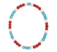 NEXIULT Baseball Bead Necklace, Baseball Necklace for Men, 16/18/20" Ice Necklace Cool Gifts, Rhinestone Bling Inspired Sports Jewelry, 16 inch, Polymer Clay Rhinestone, No Gemstone