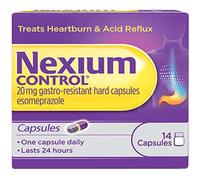Nexium Control Heartburn and Acid Reflux Relief Capsules, 20mg Gastro-Resistant Esomeprazole Capsules, 14 Count
