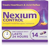 Nexium Control Heartburn Capsules, Esomeprazole 20 mg, 14 Count