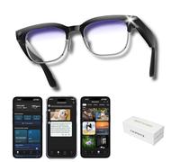 NEXLENZ Smart Camera Glasses-8MP Photo&Smooth 4K Video,AI Object Recognition,Real-Time Translation,Bluetooth Audio&Calls,Dual-Mic Noise Reduction,IP65 Half-Frame Design (Blue Light)
