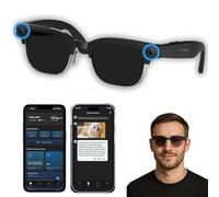 NEXLENZ Smart Camera Glasses-8MP Photo&Smooth 4K Video,AI Object Recognition,Real-Time Translation,Bluetooth Audio&Calls,Dual-Mic Noise Reduction,IP65 Half-Frame Design (Sunglasses)