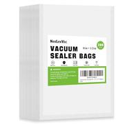 NexLevVac Vacuum Sealer Bags 200 Quart 8x12 Inch for Seal a Meal, Commercial Grade Heavy Duty Precut Seal Bags, Puncture Prevention,Food Vac Bags for Storage, Sous Vide Bags