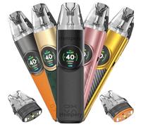 NeXLIM Pro Pod Kit Dark Grey Vape Kit Pod Kit INCLUDES 2 x NeXlim Pods Pen 0.6 Ohm + 0.8 Ohm Duel Mesh 40W 1500mAh BIGGER Battery HD Vape Starter Kit Compatible with No Nicotine 2ml (Dark Grey)