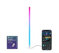 Nexlum Smart RGBIC LED Corner Floor Lamp with Music Sync - 45" Dimmable Standing Lamp, App & Remote Control Mood Lighting for Bedroom, Living Room, Gaming Room, Home Décor