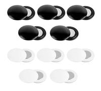 Nexlynk 10 Pairs Race Bib Magnets, Running Bib Clips for Marathon Triathlon Cycling, Magnetic Number Holder for Runners, No-Pin Bib Fasteners, Durable Race Bib Fixing System (White and Black)