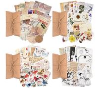 Nexlynk 120PCS Vintage Scrapbooking Stickers Pack Aesthetic Journaling Sticker Kit Retro Ephemera Supplies for Bullet Journal DIY Scrapbook Crafts Collage Decorative Washi Paper Stickers