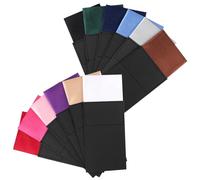 Nexlynk 12Pcs Pocket Squares for Men,12 Colors Rectangular Flat Prefolded Suit Pocket Squares on Card Masculine Polyester Handkerchief Suit Accessories(18.5x8cm)