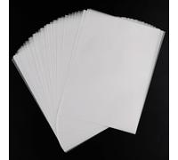 Nexlynk 60Pcs Fuse Beads Ironing Paper Sheets 24 x 18cm, Heat Resistant Transparent Ironing Paper for Perler Beads Melting Beads Craft, DIY Bead Art Accessories