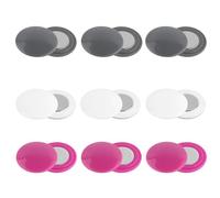 Nexlynk 9 Pairs Race Bib Magnets, Running Bib Clips for Marathon Triathlon Cycling, Race Number Magnets,Magnetic Number Holder for Runners, Durable Race Bib Fixing System (White,Gery,Rose Pink)