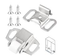 Nexlynk Mailbox Roller Catch Replacement, Spring Loaded Stainless Steel Catch Assembly with Nylon Roller, Mailbox Door Closure Hardware Kit with Screws, Compatible with Cabinet and Furniture Doors