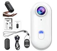 Nexo25 Camera, Nexo25 Black Camera with 4k/1080p, Wearable Sports Cameras with Waterproof Case Magnetic Clip Action Cameras, for Pet Cycling Diving Travel and Outdoor Adventures (White,4K-Simple)