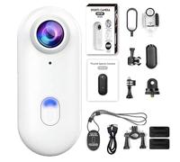 Nexo25 Camera, Upgraded Nexo25 Black Camera, 4k/1080p, Wearable Sports Cameras with Ip68 Waterproof, WiFi Phone Real-Time Interconnect, with Magnetic Clip (White 1080p)
