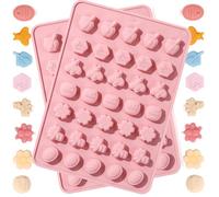 Nexolia Honey Bee Chocolate Mold Set of 2 Pink Silicone Molds for Flower and Bee Themed Candy Mousse Easy Release Baking Molds Food Grade Safe for Chocolate Making and Desserts gummy candy